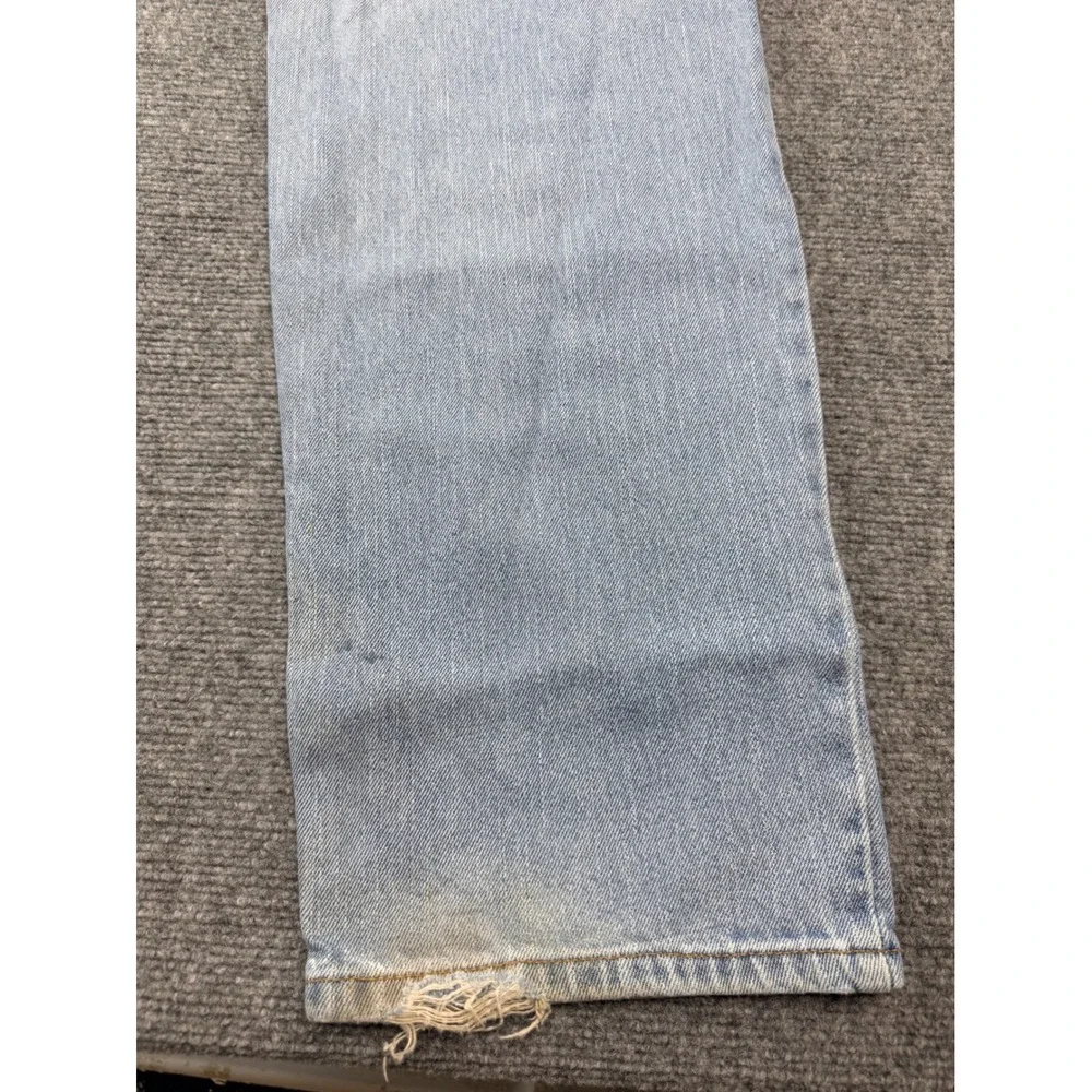 Levis 550 Relaxed Fit Mens Jeans 36x34 Light Wash Blue Cotton Denim‎ 550-0261